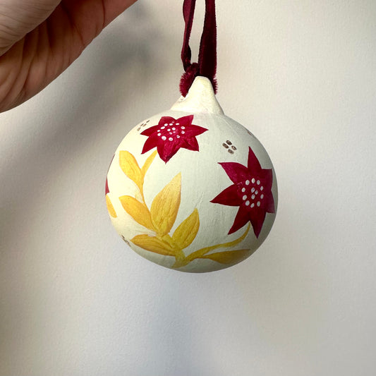 Poinsettia Bauble