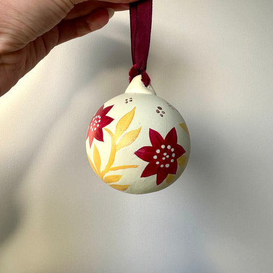 Poinsettia Bauble